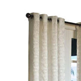 Commonwealth Habitat Mayan Heavy Fabric With Circle Grommet Top Panel - White