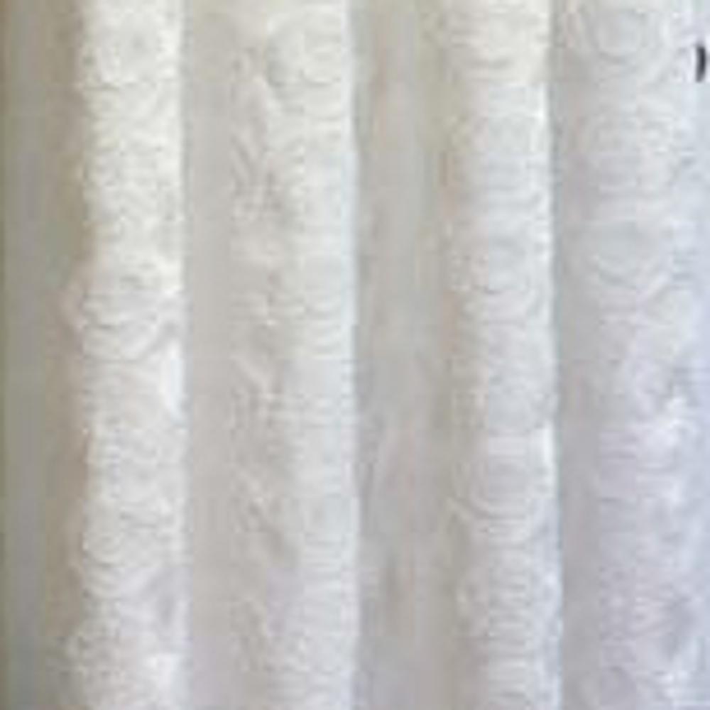 Commonwealth Habitat Mayan Heavy Fabric With Circle Grommet Top Panel - White