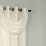 Commonwealth Thermavoile Rhapsody Lined Grommet Ascot Valance - 36x19"