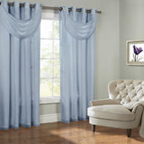 Commonwealth Thermavoile Rhapsody Lined Grommet Ascot Valance - 36x19"