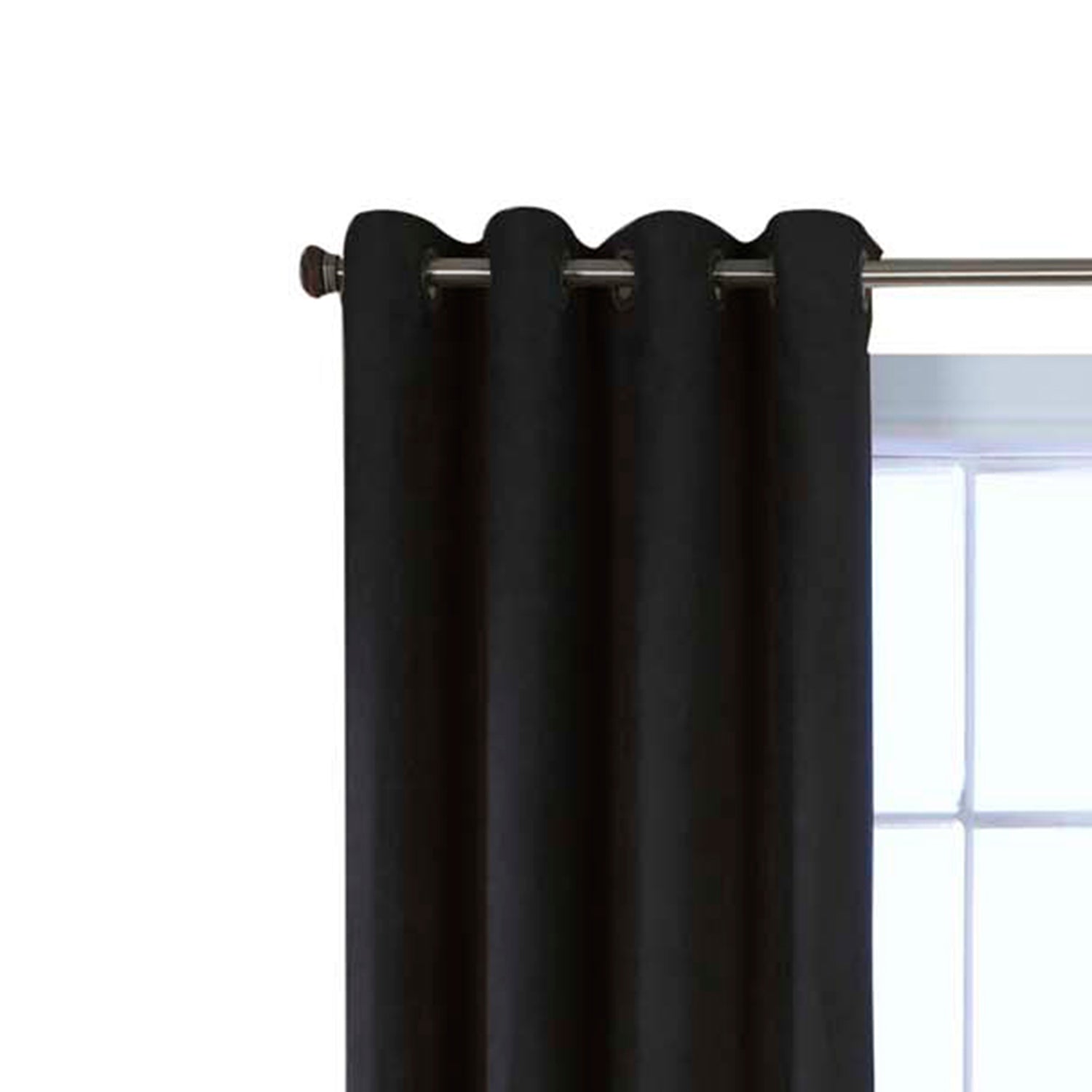 Commonwealth Thermaplus Navar Blackout Faux Suede Grommet Top Panel - 54x95"