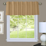 Commonwealth Thermalogic Prescott Insulated Dual Header Valance With 8 Tabs and 3" Rod Pocket - 60x16"