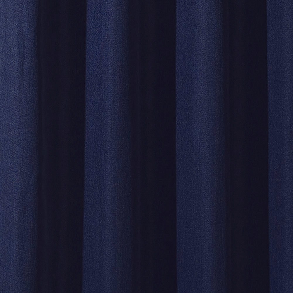 Thermalogic Cambridge Room Darkening Textured Fabric Created Dramatically Reduce Light Grommet Curtain Panel Navy