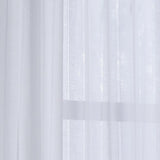 Habitat Broadway Smooth Textured Boho Chic Inspired Sheer Panel Grommet Curtain Panel White