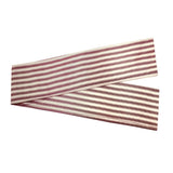 Commonwealth ThermaLogic Ticking Stripe Stylish Pinstripe Printed and Prescott Base 2-Piece Window Tieback - 44x3"
