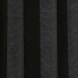 Thermalogic Minuit Luxury Solid Velvet Fabric Chevron Design Room Darkening Grommet Curtain Panel Black