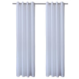Commonwealth Seascapes Light Filtering Satiny Look and Feel Provide Privacy Grommet Outdoor Panel Pair White