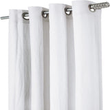 Commonwealth Harmony 71712-109 Solid Color Curtain Panel, 52" Wide by 84" Long, White