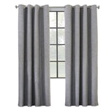 Commonwealth Maya Grommet Curtain Panel Window Dressing - Grey