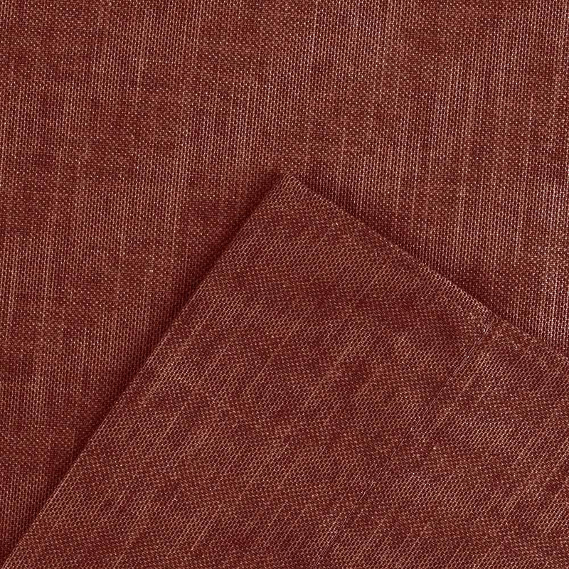 Ellis Lisa Solid Color Poly Cotton 1.5" Rod Pocket Duck Fabric Stylish Tailored Valance 58" x 15" Red