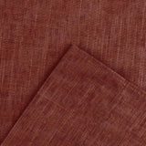 Ellis Lisa Solid Color Poly Cotton 1.5" Rod Pocket Duck Fabric Stylish Tailored Valance 58" x 15" Red