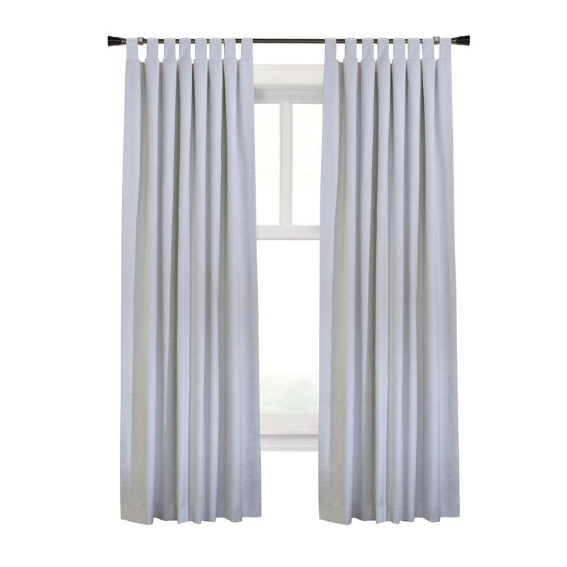 Commonwealth Ventura Tab Top Dressing Window Curtain Panel Pair - White