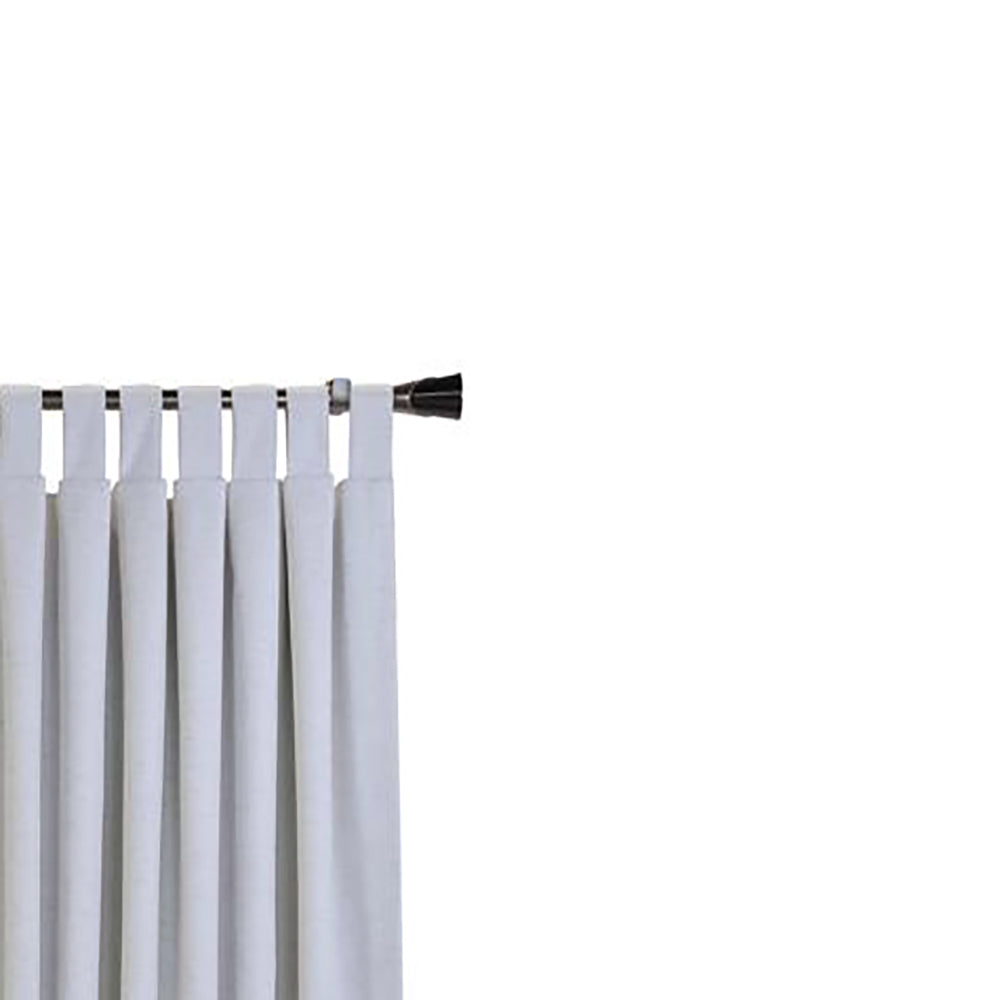 Commonwealth Ventura Tab Top Dressing Window Curtain Panel Pair - White