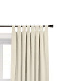 Commonwealth Ventura Tab Top Dressing Window Curtain Panel Pair - Natural