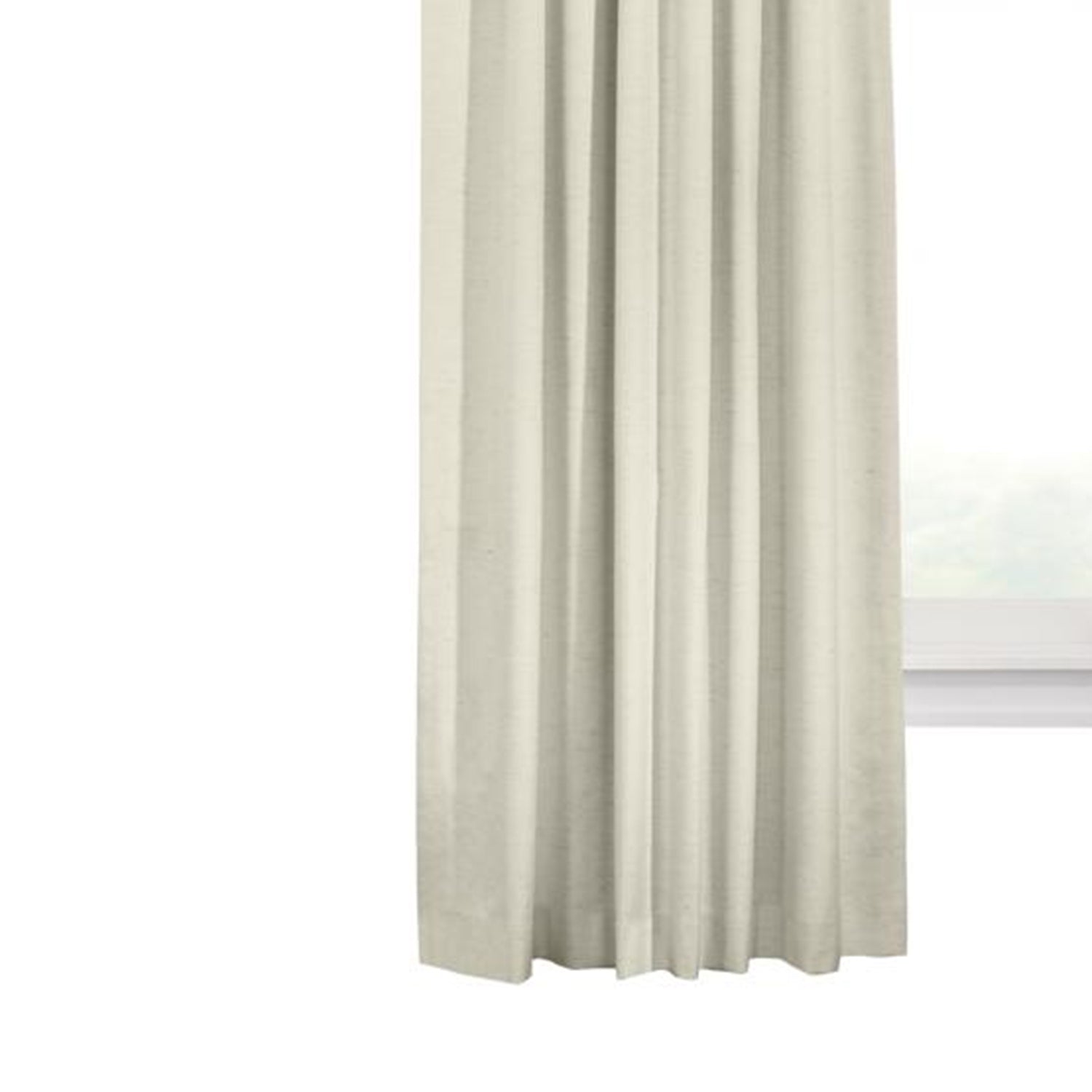 Commonwealth Ventura Tab Top Dressing Window Curtain Panel Pair - Natural