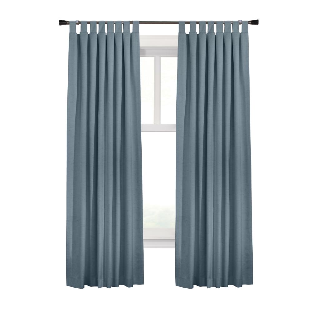 Commonwealth Ventura Tab Top Dressing Window Curtain Panel Pair - Blue