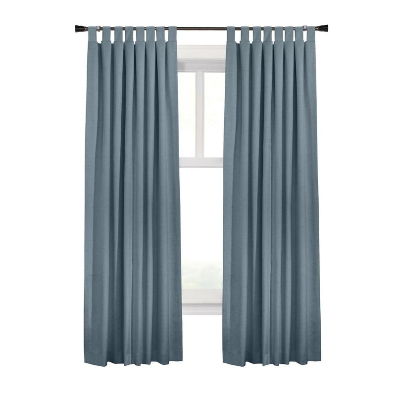 Commonwealth Ventura Tab Top Dressing Window Curtain Panel Pair - Blue
