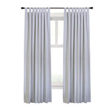 Commonwealth Ventura Tab Top Dressing Window Curtain Panel Pair - White