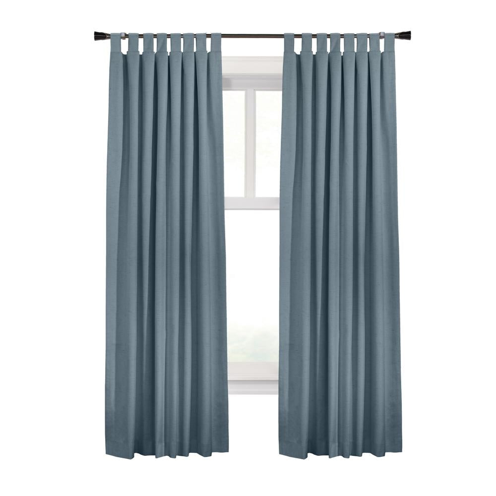 Commonwealth Ventura Tab Top Dressing Window Curtain Panel Pair - Blue