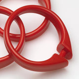 Carnation Home Fashions "Snap" Plastic Shower Curtain Hooks - 3x3"