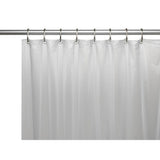 Carnation Home Fashions 3 Gauge Vinyl Shower Curtain Liner with Weighted Magnets and Metal Grommets - Frosty Clear 72x72