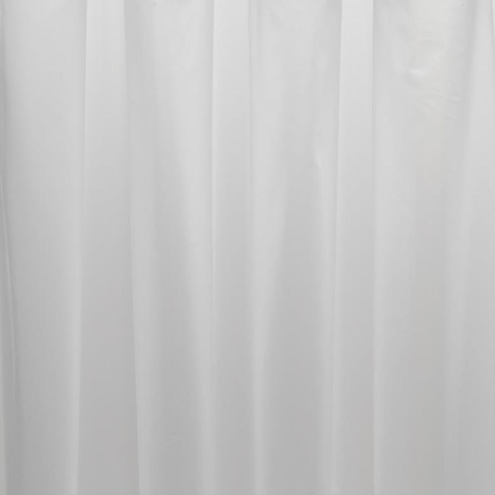 Carnation Home Fashions 3 Gauge Vinyl Shower Curtain Liner with Weighted Magnets and Metal Grommets - Frosty Clear 72x72"