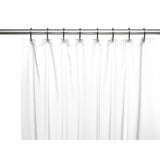 Carnation Home Fashions 3 Gauge Vinyl Shower Curtain Liner with Weighted Magnets and Metal Grommets - 72x72"
