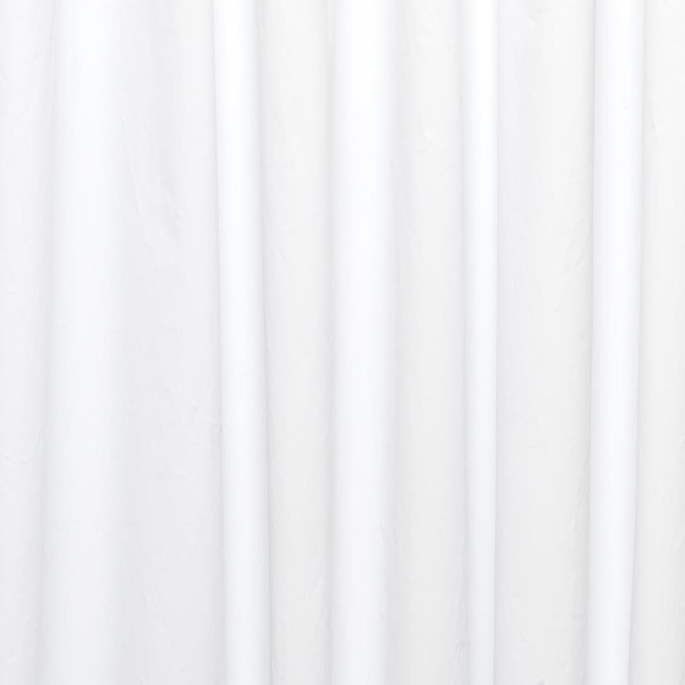 Carnation Home Fashions Standard-Sized, 6 Gauge PEVA Liner - White 72x72"