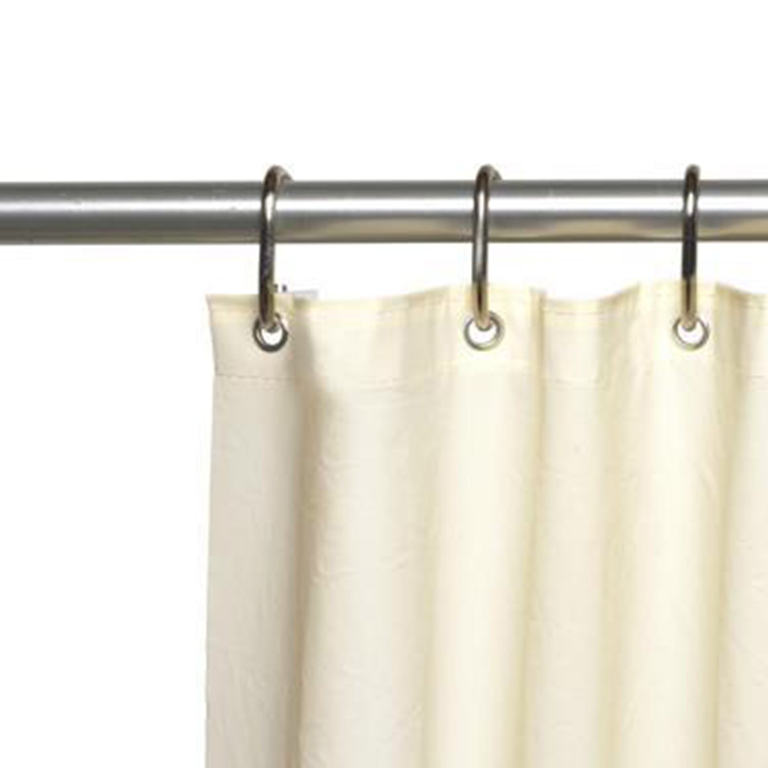 Carnation Home Fashions Standard-Sized, "Clean Home" PEVA Liner - Ivory 72x72"