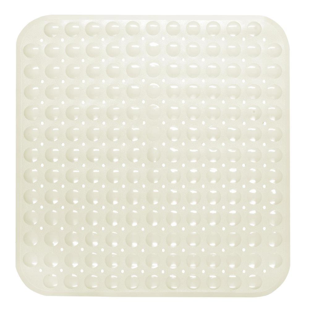 Carnation Home Fashions Stall Size"Bubble" Look Vinyl Bath Mat 21x21"