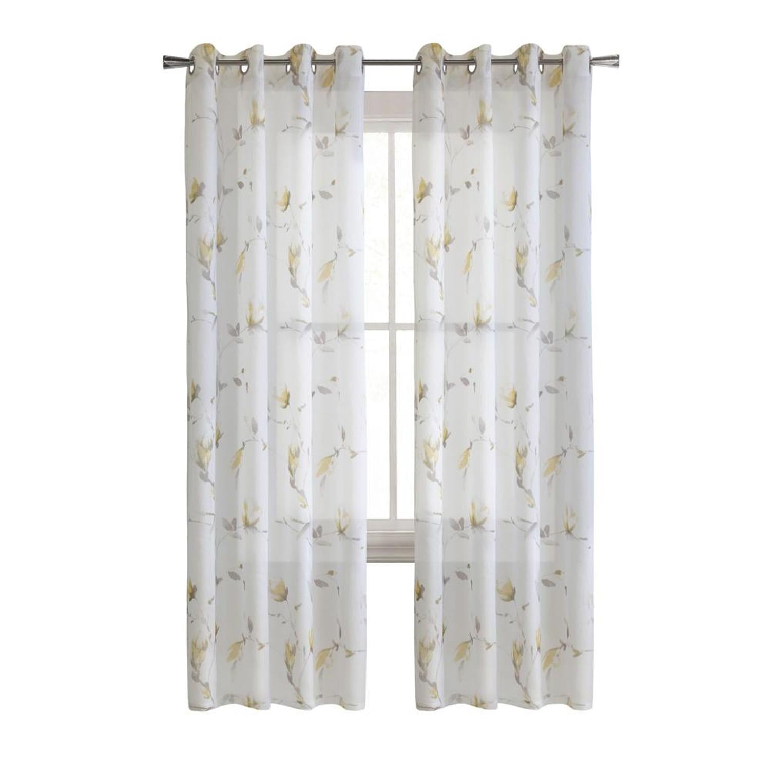 Commonwealth Symphony Grommet Dressing Window Curtain Panel - Yellow