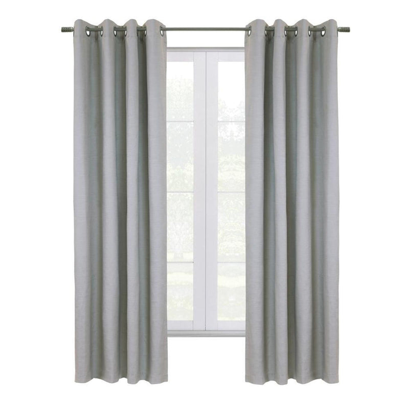 Commonwealth Shadow Grommet Dressing Window Curtain Panel - Grey