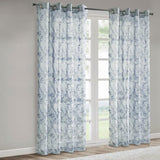 Habitat Jenny Light Filtering Grommet Curtain - Indigo