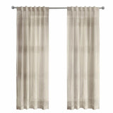 Commonwealth Habitat Lindsey Light Filtering Dual Header Curtain - Linen