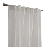 Commonwealth Habitat Lindsey Light Filtering Dual Header Curtain - White