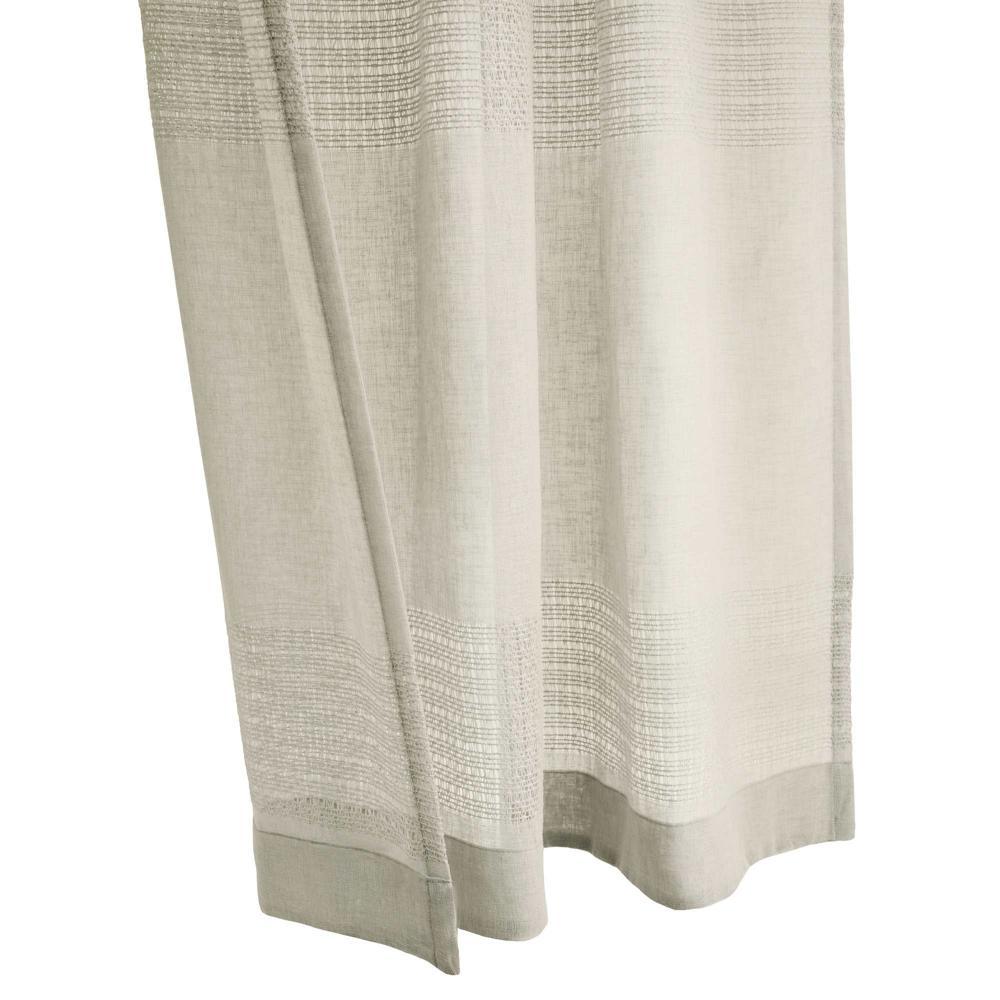 Commonwealth Habitat Lindsey Light Filtering Dual Header Curtain - Linen