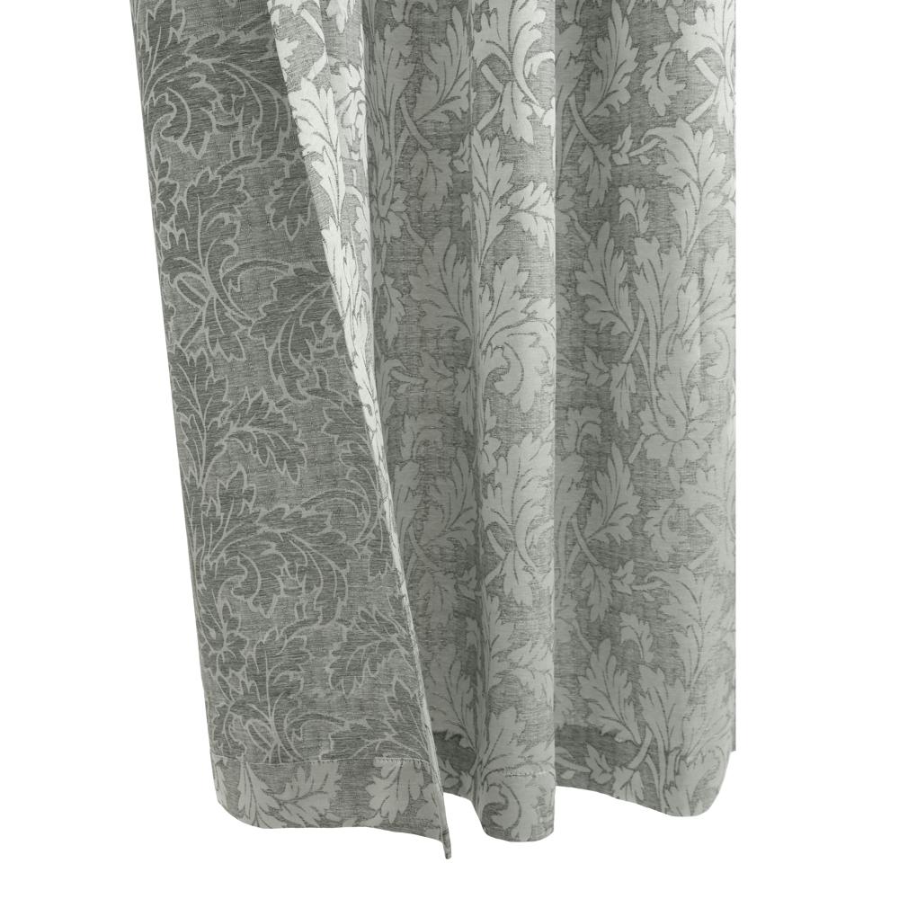 Habitat Valencia Light Filtering Provide Daytime Privacy Rich Woven Branch Leaf Design Grommet Curtain Panel Grey