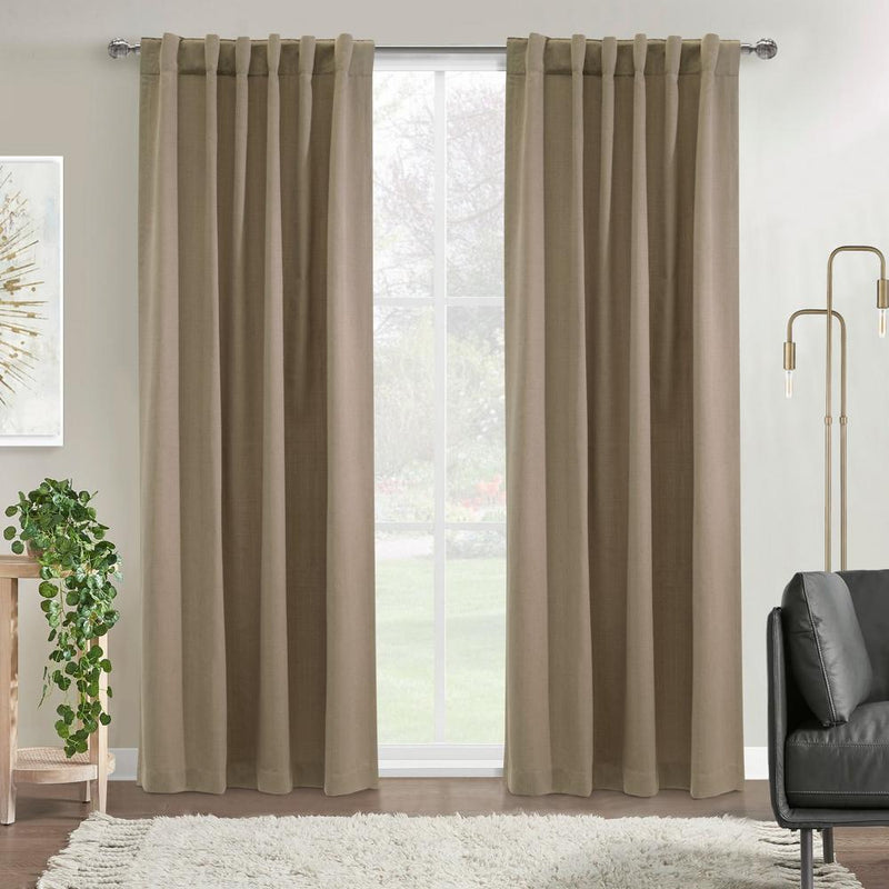 Habitat Mulberry Light Filtering Back Tab Curtain - Blush