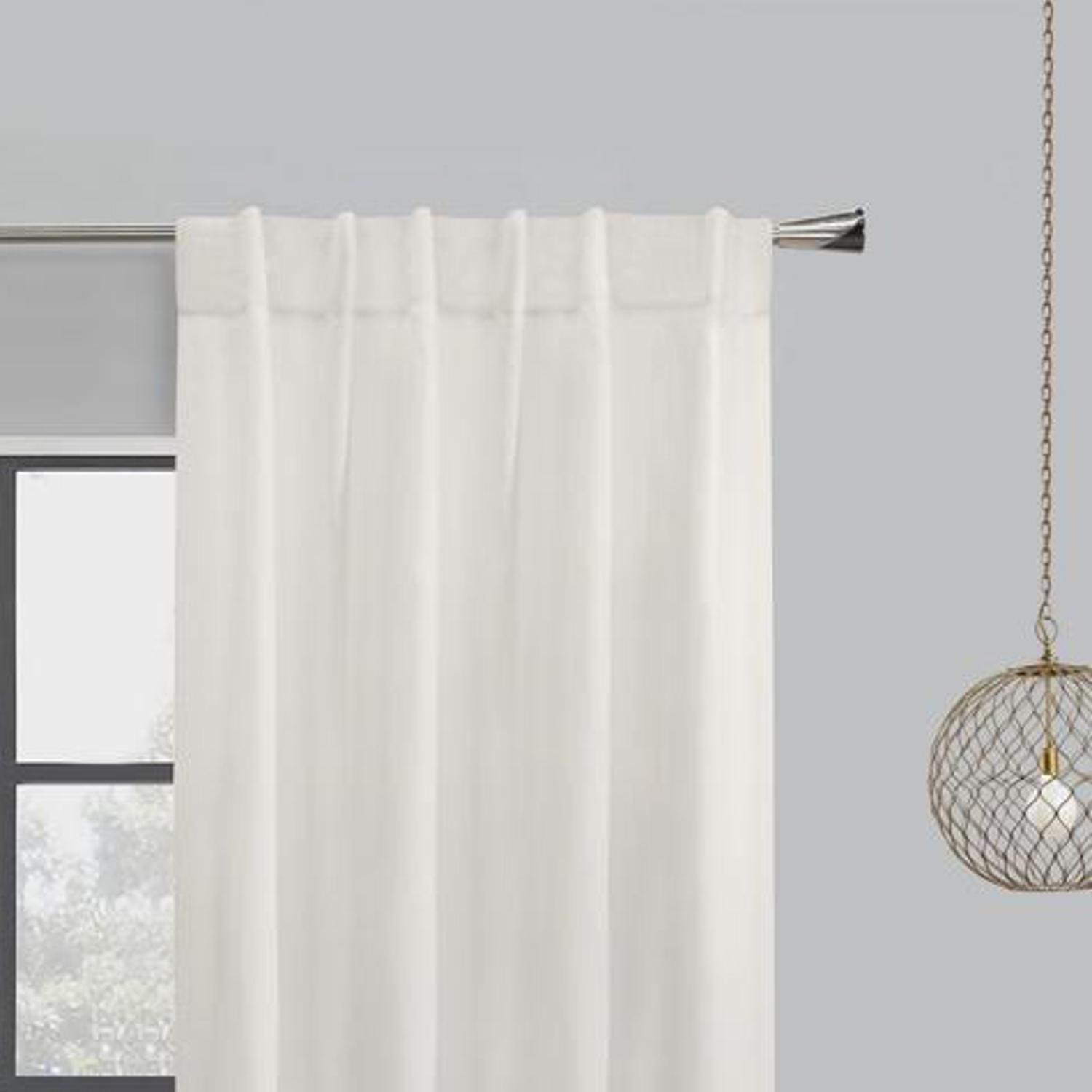 Habitat Mulberry Light Filtering Back Tab Curtain - White
