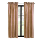 Thermalogic Checkmate Energy Efficient Room Darkening Mini Check Pattern Pole Top Curtain Panel Pair Burgundy
