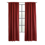 Thermalogic Weathermate Topsions Room Darkening Provides Daytime and Nighttime Privacy Curtain Panel Pair Burgundy