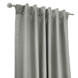Thermaplus Brooklyn Blackout Dual Header Elegant Vertical Linear Texture Complete Privacy Curtain Panel Grey