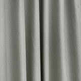 Thermaplus Brooklyn Blackout Dual Header Elegant Vertical Linear Texture Complete Privacy Curtain Panel Grey