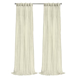 Habitat Paloma Sheer Dual Header Stylish and Functional Curtain Panel Cream