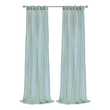 Habitat Paloma Sheer Dual Header Stylish and Function Curtain Panel Pale Thyme