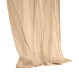 Habitat Paloma Sheer Dual Header Stylish and Functional Curtain Panel Apricot