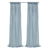 Habitat Paloma Sheer Dual Header Stylish and Functional Curtain Panel Blue