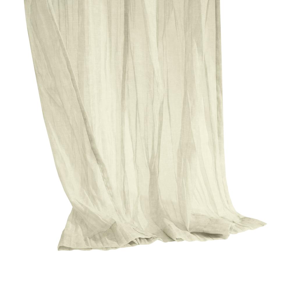 Habitat Paloma Sheer Dual Header Stylish and Functional Curtain Panel Cream