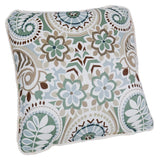 Ellis Curtain Paisley Prism Decorative Soft & Comfortable Toss Pillow 18" x 18" Latte