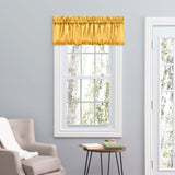 Ellis Stacey 1.5" Rod Pocket High Quality Fabric Solid Color Window Balloon Valance 60"x15" Yellow